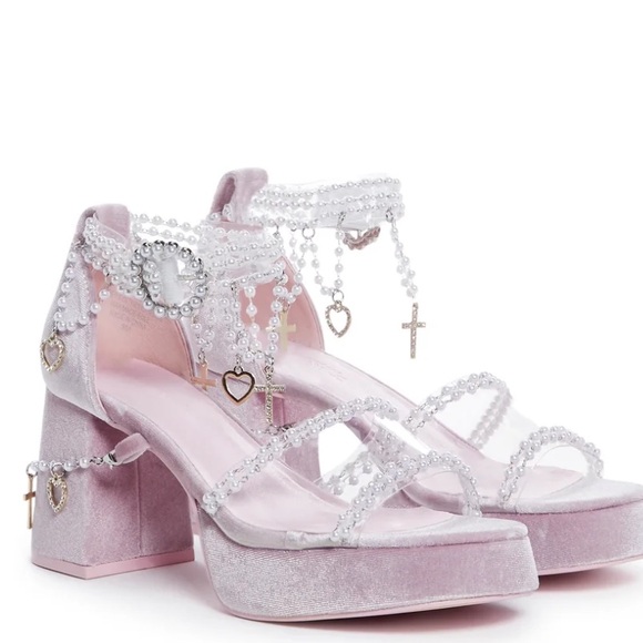 Sugar Thrillz Holy Revelation Low Platform Heels - Picture 10 of 12